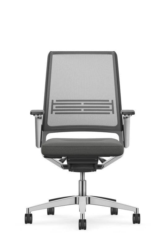 Interstuhl Vintage 17V7 – Bureaustoel met Netbespannen Rug en Fame Stoffering