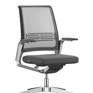 Interstuhl Vintage 17V7 – Bureaustoel met Netbespannen Rug en Fame Stoffering