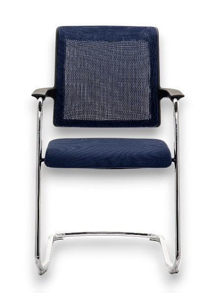 Interstuhl Joyce JC502 – Bezoekersstoel met Swingframe, Era Stoffering en Netbespannen Rug