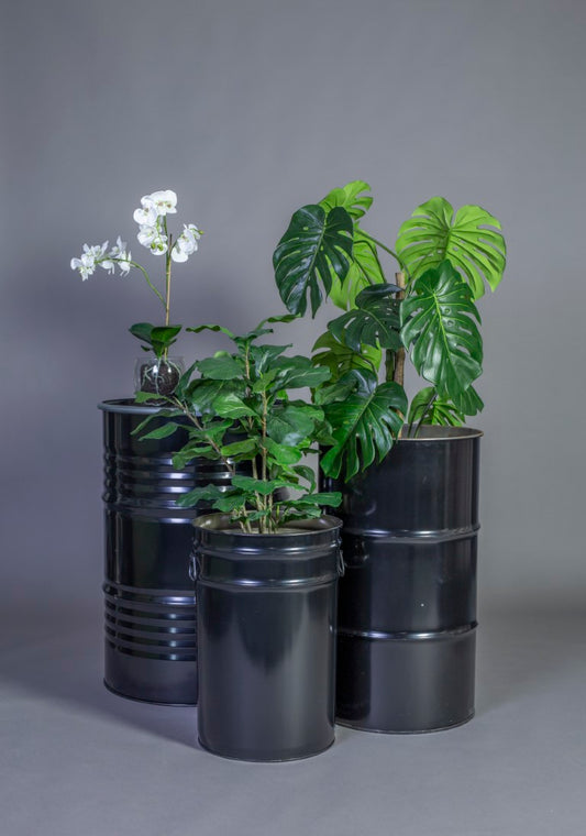 Götessons Oil Drum – Industriële Plantenbak, 62 Liter