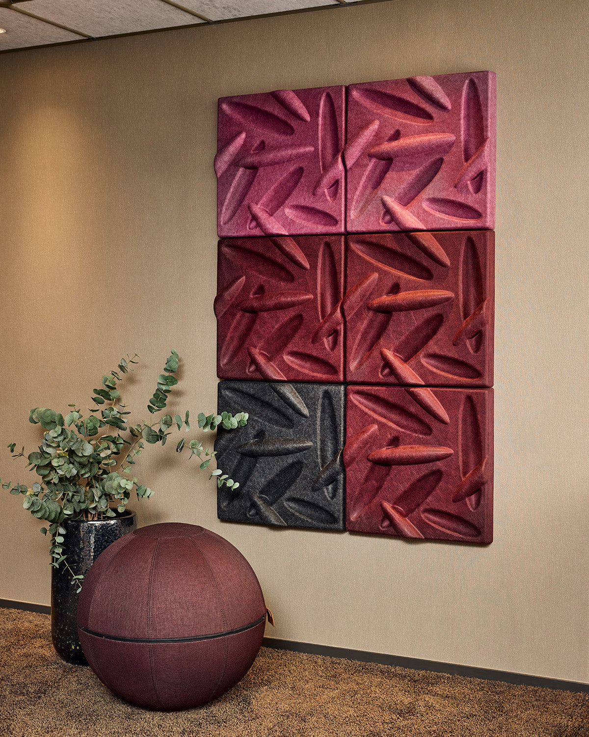 Götessons LeafPanel – Wandpaneel van Vilt met Geluiddemping