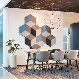 Götessons Cubism –  Akoestische Wandpanelen met Diamantpatroon