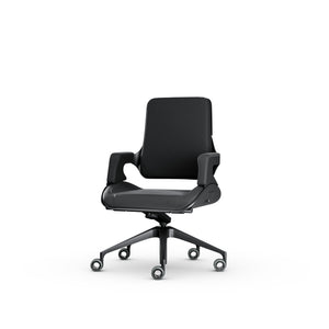 Interstuhl Silver 262S – Middelhoge Draaifauteuil met Medley Stoffering en Gepolijst Aluminium