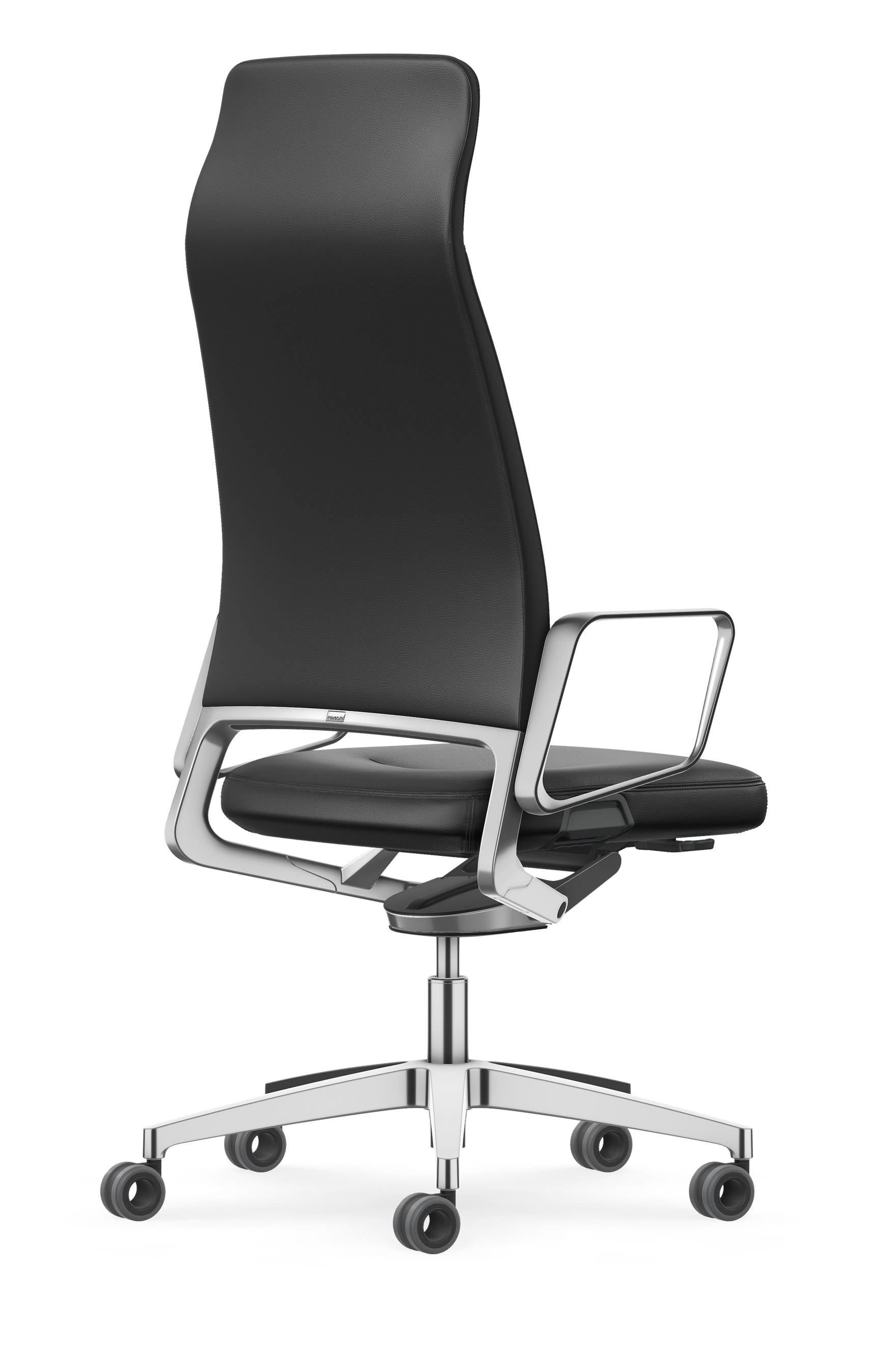 Interstuhl Vintage 32V2 – Bureaustoel met Leder Ascot en Gepolijste Delen