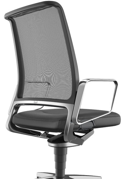 Interstuhl Vintage 17V7 – Bureaustoel met Netbespannen Rug en Fame Stoffering
