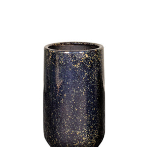 Götessons Napoli Large – Luxe Keramische Plantenpot van 50 Liter, Bruin/Zwart
