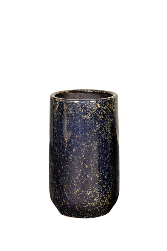 Götessons Napoli Large – Luxe Keramische Plantenpot van 50 Liter, Bruin/Zwart