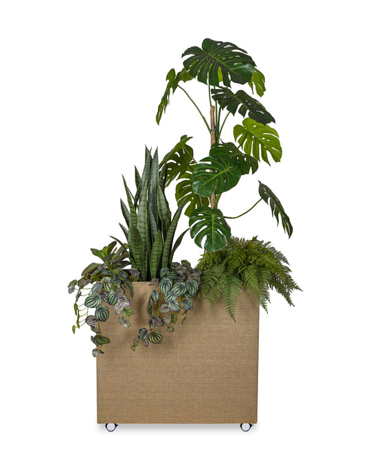 Götessons Plant Divider – Akoestische Roomdivider op Wielen met Textielafwerking