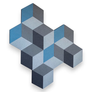 Götessons Cubism –  Akoestische Wandpanelen met Diamantpatroon