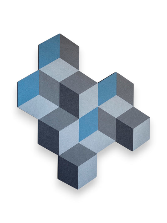 Götessons Cubism –  Akoestische Wandpanelen met Diamantpatroon