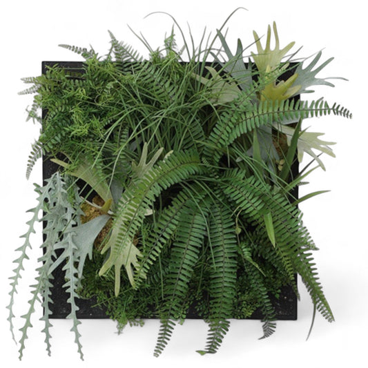 Götessons Flora Panel – Akoestisch Plantenpaneel 580 x 580 mm met Houten Frame
