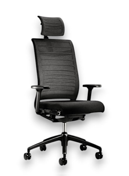 Interstuhl Hero 265H – Bureaustoel met Remix Stoffering, Hoofdsteun en 4D Armleggers