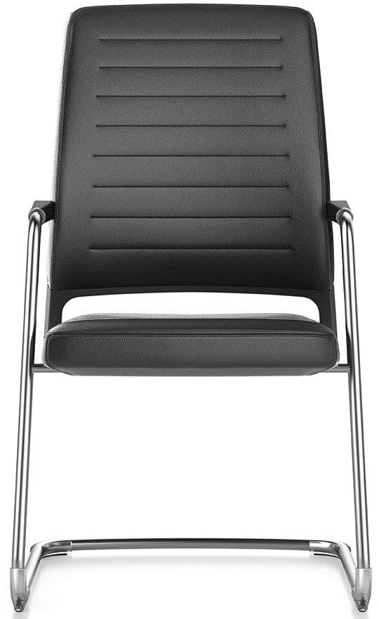 Interstuhl Vintage 57V0 – Hoge Conferentiestoel met Swingframe en Fame Stoffering