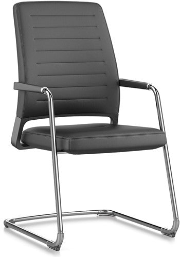 Interstuhl Vintage 57V0 – Hoge Conferentiestoel met Swingframe en Fame Stoffering