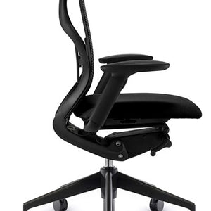 Asis Suit – Bureaustoel met Zwart Nylon Frame en 3D Rugleuning