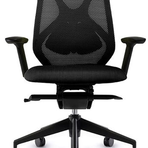 Asis Suit – Bureaustoel met Zwart Nylon Frame en 3D Rugleuning