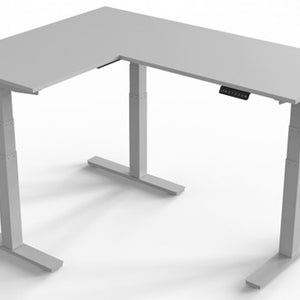 Tica Premium Zit/Sta Hoekbureautafel – 180×80 + 60×80 cm | Elektrisch Verstelbaar 65–130 cm
