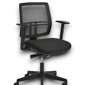 Tica Basic – Bureaustoel Zitting Lucia Stoffering en Netweave Rugleuning