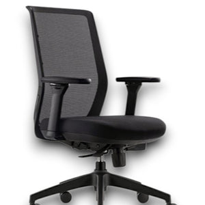 Tica Ergo Mesh – Bureaustoel met Zwarte Mesh Rugleuning en 4D Armleggers